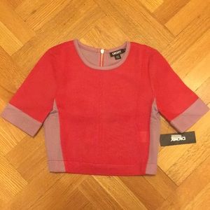 DKNY neoprene crop top NWT